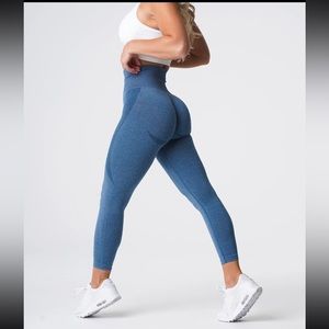 NVGTN Slate Blue Contour Seamless Leggings